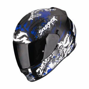 Casque Scorpion EXO-491 SPECTOR Noir mat-Bleu