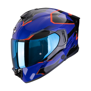 Casque Scorpion EXO-530 AIR CLIP Bleu-Noir-Rouge
