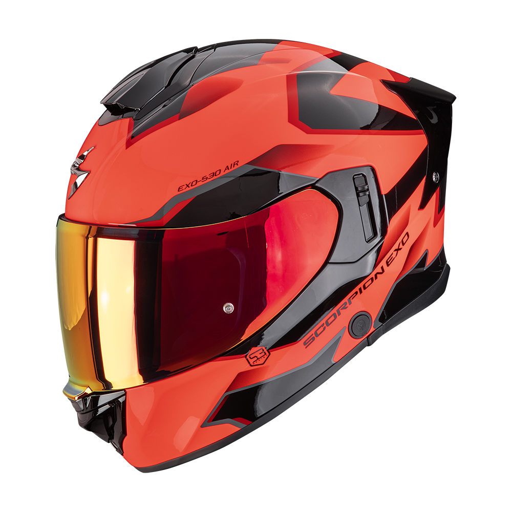 Casque Scorpion EXO-530 AIR CLIP Rouge-Noir