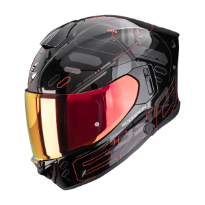 Casque Scorpion EXO-530 AIR FOND Noir Métallique-Rouge