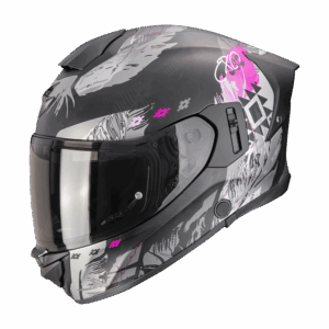 Casque Scorpion EXO-530 AIR HADJI Noir Mat-Rose