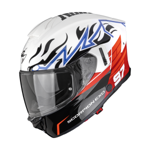 Casque Scorpion EXO-530 AIR JSK 97 Blanc-Rouge