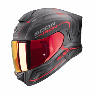 Casque Scorpion EXO-530 AIR SLOPE Noir Mat-Rouge