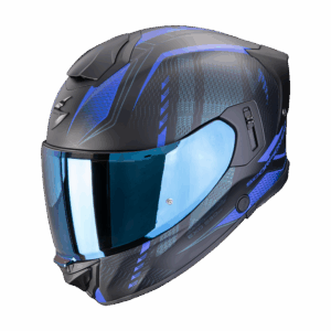 Casque Scorpion EXO-530 AIR THERAS Noir Mat-Bleu