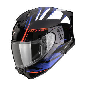 Casque Scorpion EXO-530 AIR TIGRIS Noir-Bleu-Blanc