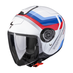 Casque Scorpion EXO-CITY II SPORT Blanc-Bleu-Rouge