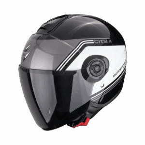 Casque Scorpion EXO-CITY II VITA Métal Noir-Blanc