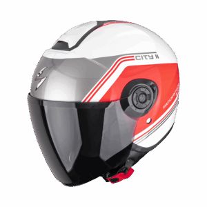Casque Scorpion EXO-CITY II VITA Blanc-Rouge