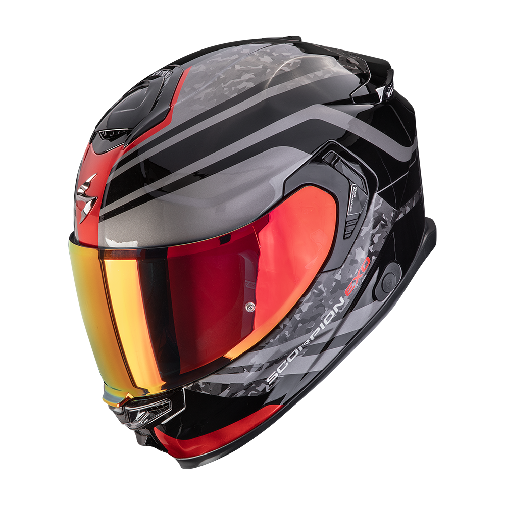 Casque Scorpion EXO-GT SP AIR CARBON ARTEN Noir-Rouge