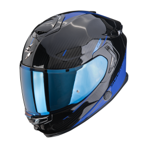 Casque Scorpion EXO-GT SP AIR CARBON ASPHALT Noir-Bleu