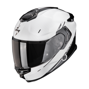 Casque Scorpion EXO-GT SP AIR CARBON ASPHALT Blanc Perle-Noir