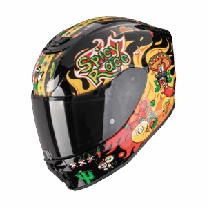 Casque Scorpion EXO-JNR AIR YUCATAN Noir-Jaune-Rouge