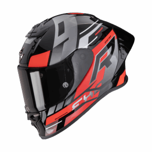 Casque Scorpion EXO-R1 EVO II AIR ADRENALINE Noir-Rouge-Argent