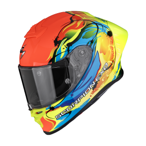 Casque Scorpion EXO-R1 EVO II AIR THRUST Blanc-Multicolore