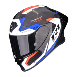 Casque Scorpion EXO-R1 EVO II CARBON AIR PROPEL Noir-Blanc-Rouge