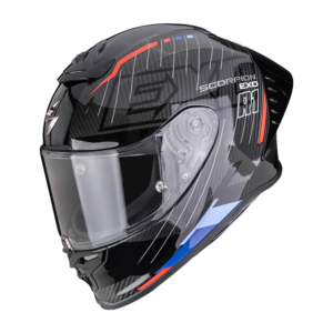 Casque Scorpion EXO-R1 EVO II CARBON AIR SURGE Noir-Bleu-Rouge