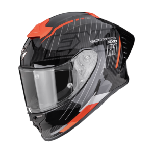 Casque Scorpion EXO-R1 EVO II CARBON AIR SURGE Noir-Rouge
