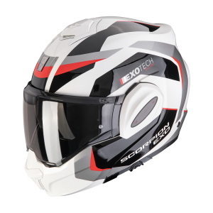 Casque Scorpion EXO-TECH EVO PRO ACUTI Gris-Noir-Rouge