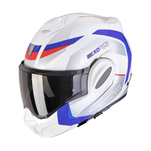 Casque Scorpion EXO-TECH EVO PRO ACUTI Blanc-Bleu-Rouge