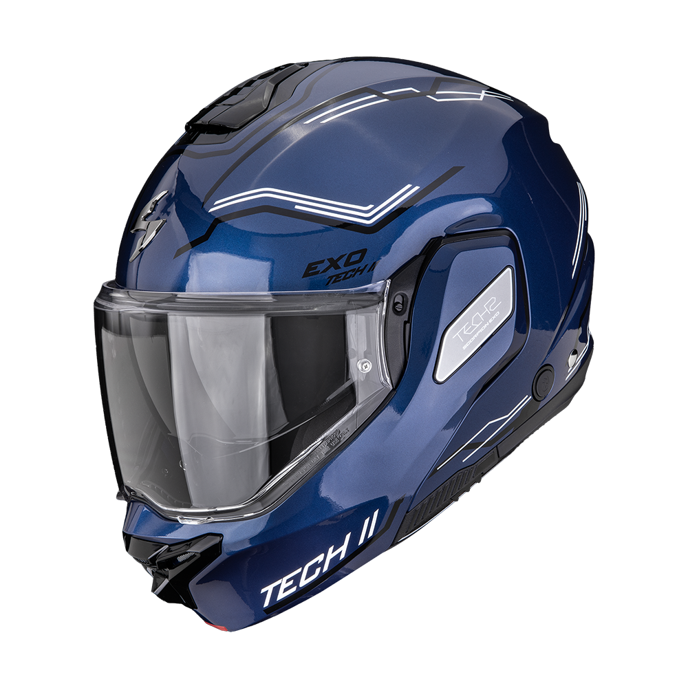 Casque Scorpion EXO-TECH II DASH Bleu-Noir-Blanc