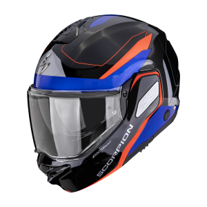 Casque Scorpion EXO-TECH II PASSAGER Noir-Rouge-Bleu