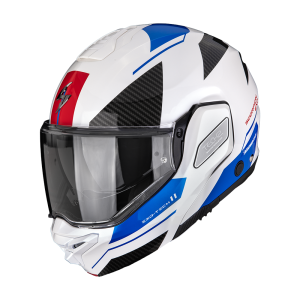 Casque Scorpion EXO-TECH II VOID Blanc-Bleu-Argent