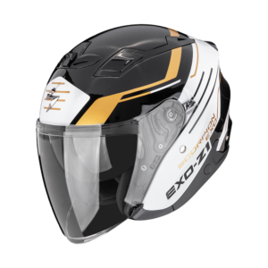 Casque Scorpion EXO-Z1 PRYMUS Noir-Blanc-Or