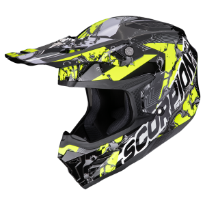 Casque Scorpion SMX-10 GASOLINE Noir-Jaune