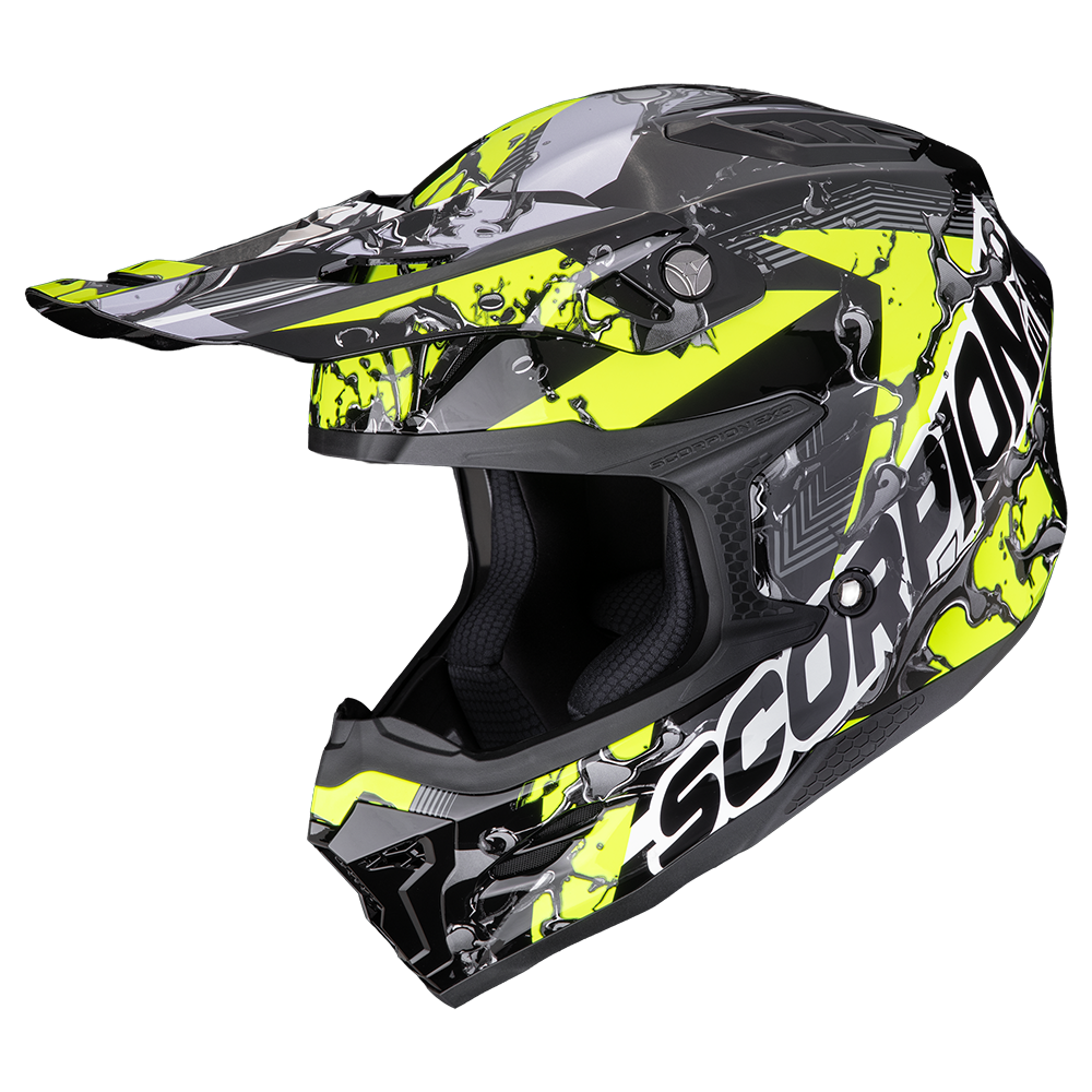 Casque Scorpion SMX-10 GASOLINE Noir-Jaune