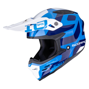 Casque Scorpion SMX-10 LEAP Bleu-Blanc