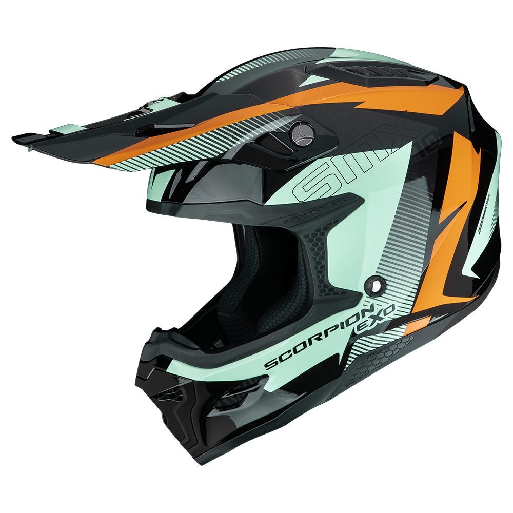Casque Scorpion SMX-10 SPEED Noir-Orange-Vert
