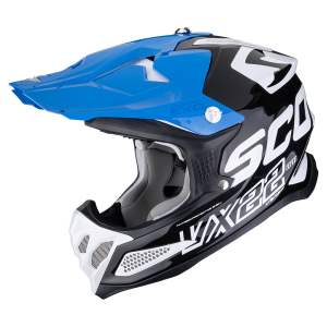 Casque Scorpion VX-22 AIR UPDOWN Noir-Blanc-Bleu
