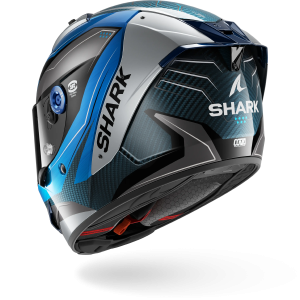 Casque Shark AERON MEKARIUM — Carbone Bleu Argent