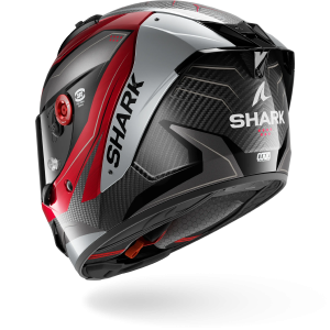Casque Shark AERON MEKARIUM — Carbone Rouge Argent