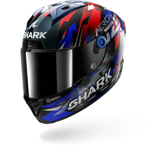 Casque Shark AERON ZARCO GP DE FRANCE — Carbone Bleu Chrome