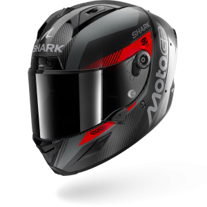Casque Shark AERON MOTOGP — Carbone Anthracite Rouge