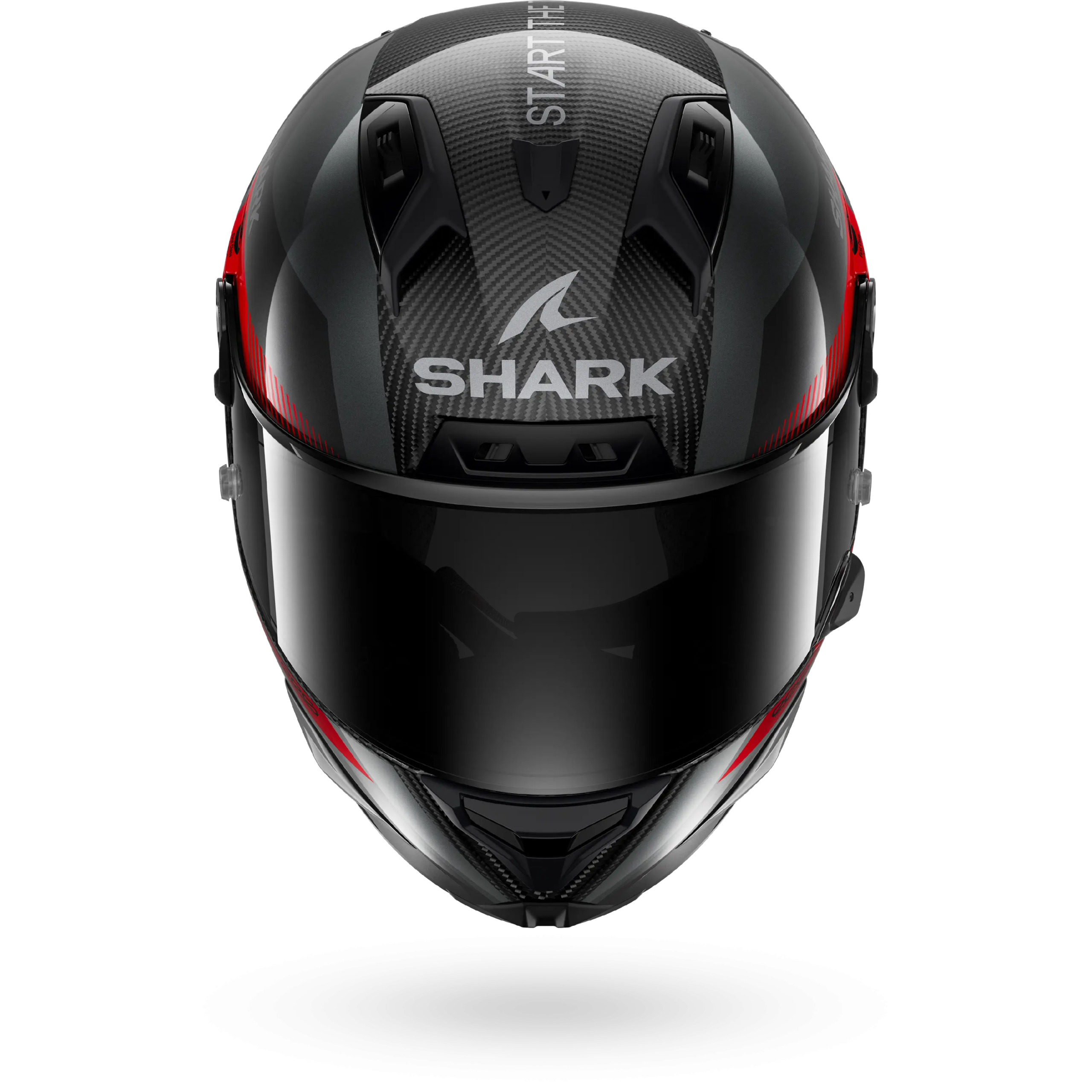 Casque Shark AERON MOTOGP — Carbone Anthracite Rouge – Image 3