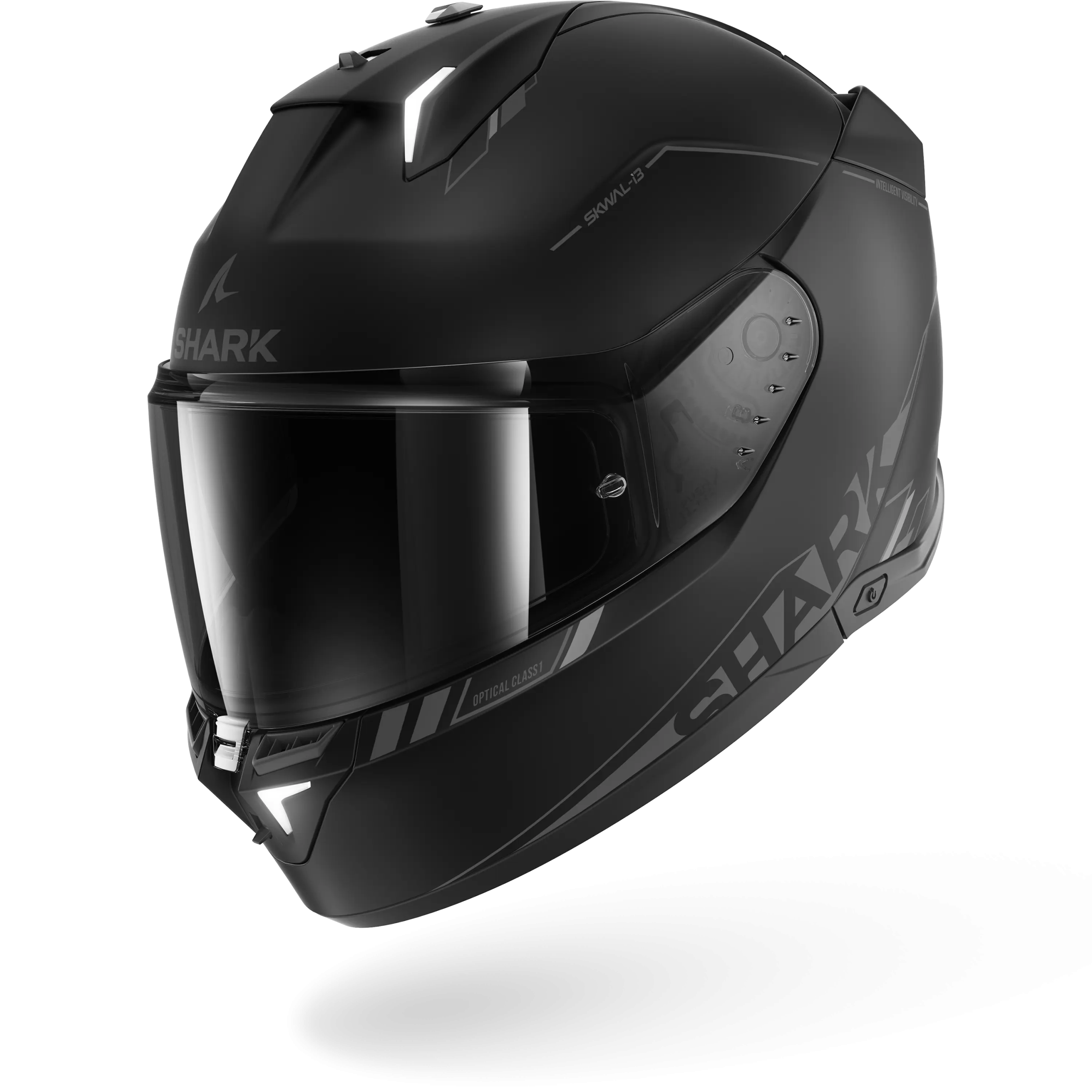 Casque Shark SKWAL i3 BLANK SP Mat — Noir Anthracite Noir