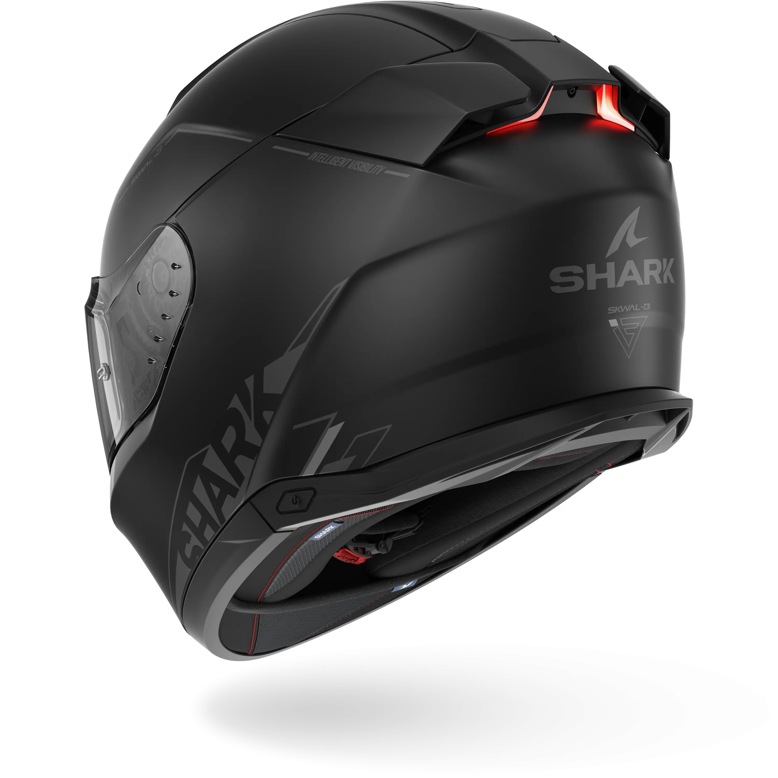 Casque Shark SKWAL i3 BLANK SP Mat — Noir Anthracite Noir – Image 2