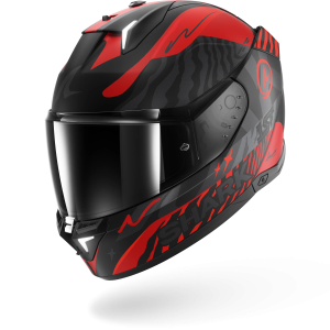 Casque Shark SKWAL i3 SPEED-FANCY Mat — Noir Rouge Argent
