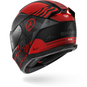 Casque Shark SKWAL i3 SPEED-FANCY Mat — Noir Rouge Argent