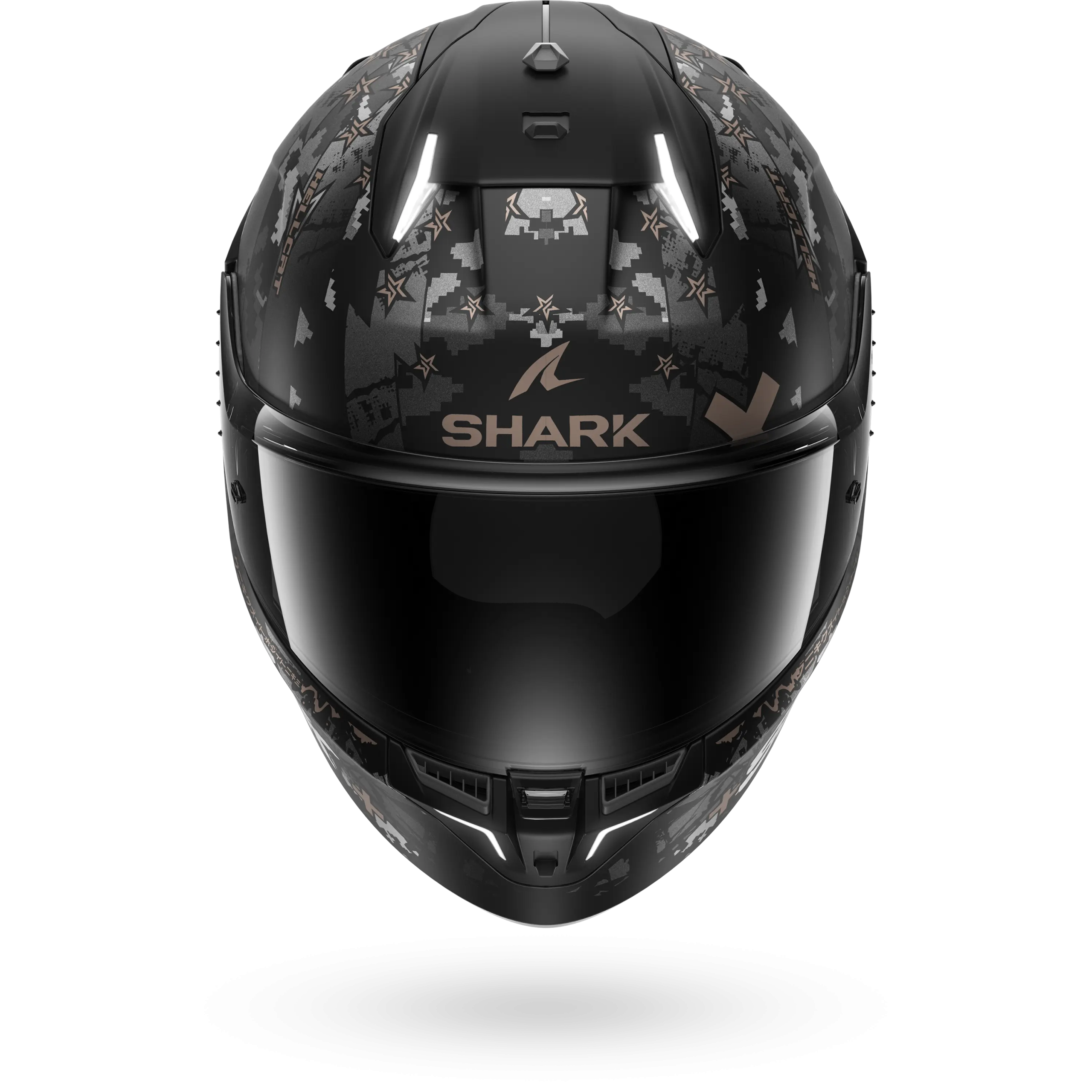 Casque Shark SKWAL i3 HELLCAT Mat — Noir Chrome Anthracite – Image 3