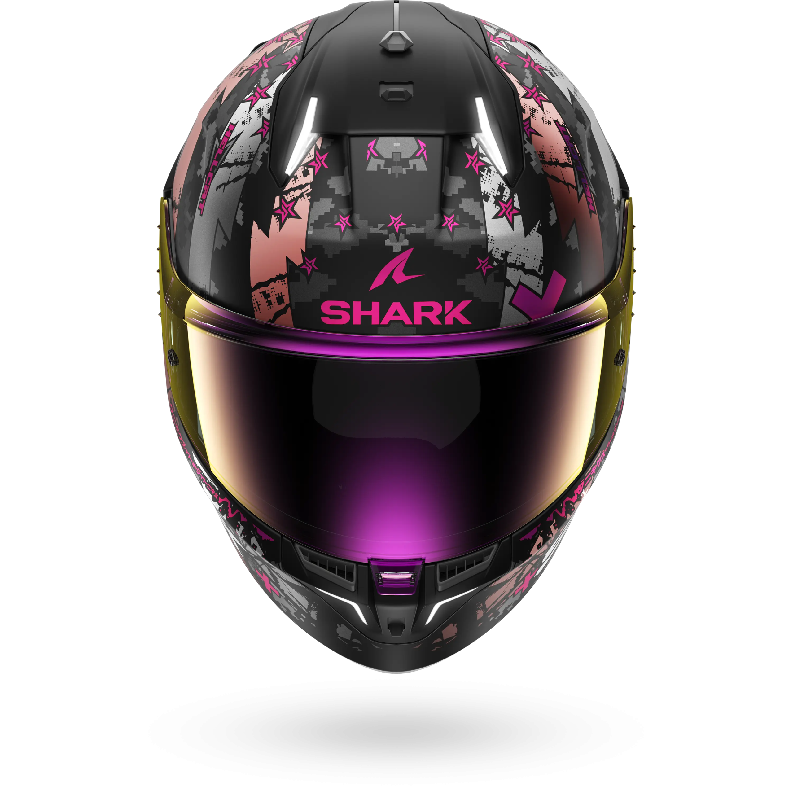 Casque Shark SKWAL i3 HELLCAT Mat — Noir Chrome Violet – Image 3