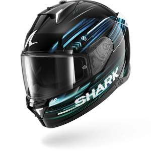 Casque Shark SKWAL i3 LIGHT-BLUR — Noir Bleu Vert