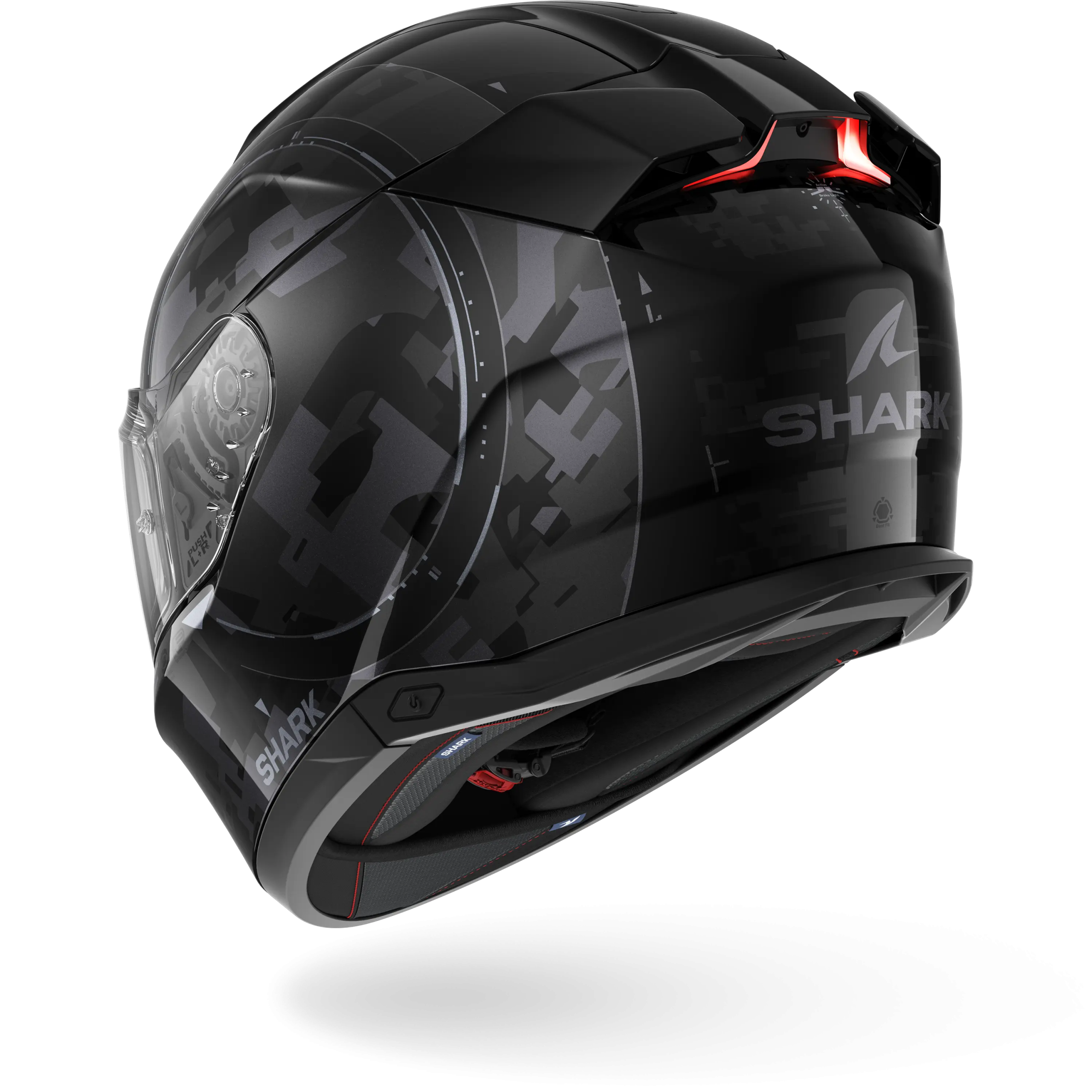 Casque Shark SKWAL i3 GANG — Noir Anthracite Argent – Image 2