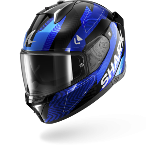 Casque Shark SKWAL i3 READY — Noir Chrome Bleu