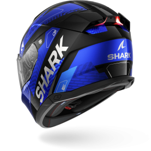Casque Shark SKWAL i3 READY — Noir Chrome Bleu