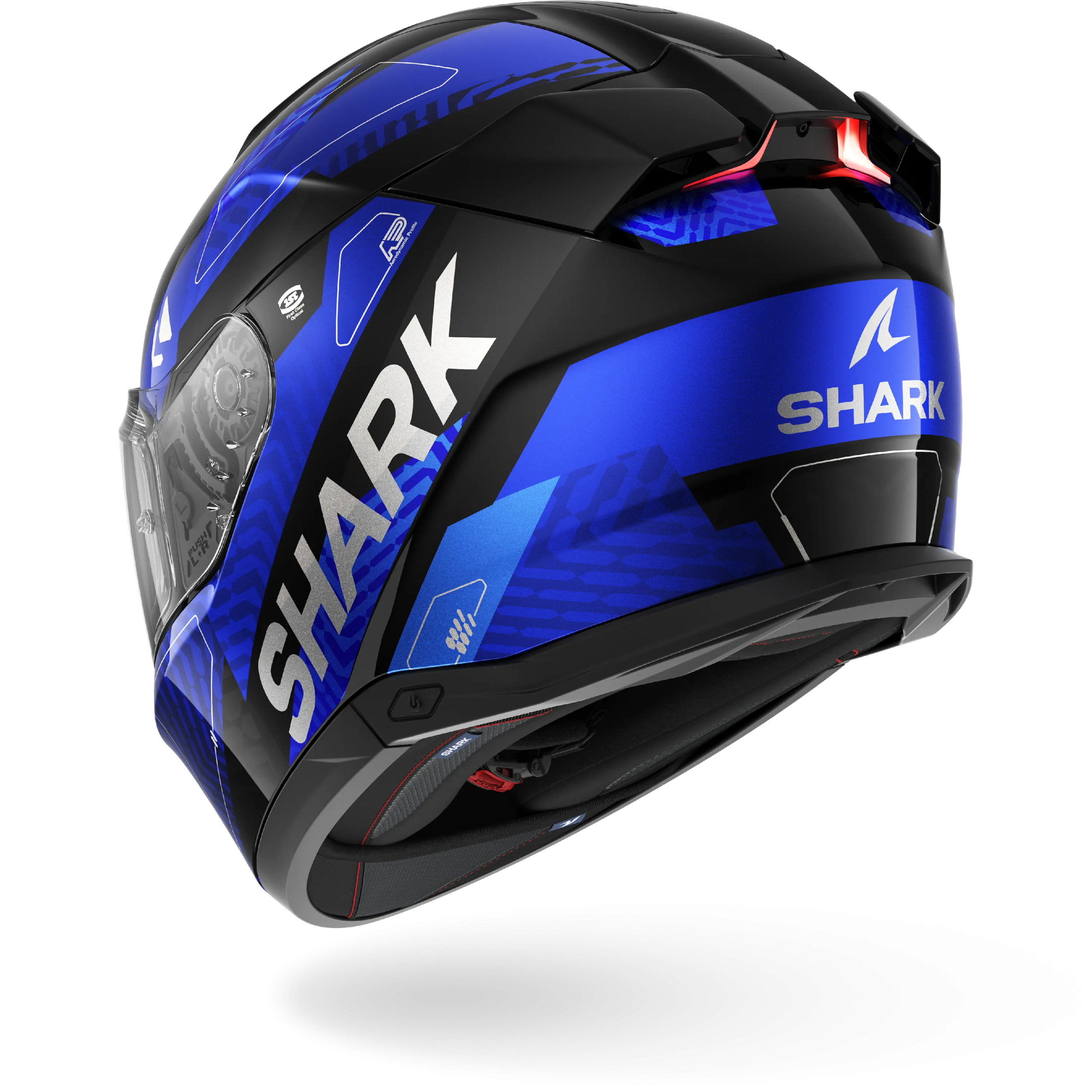 Casque Shark SKWAL i3 READY — Noir Chrome Bleu – Image 2