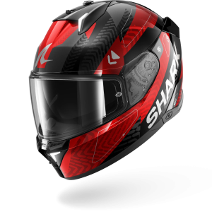 Casque Shark SKWAL i3 READY — Noir Chrome Rouge
