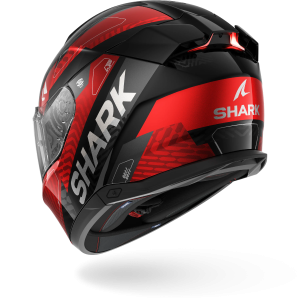 Casque Shark SKWAL i3 READY — Noir Chrome Rouge